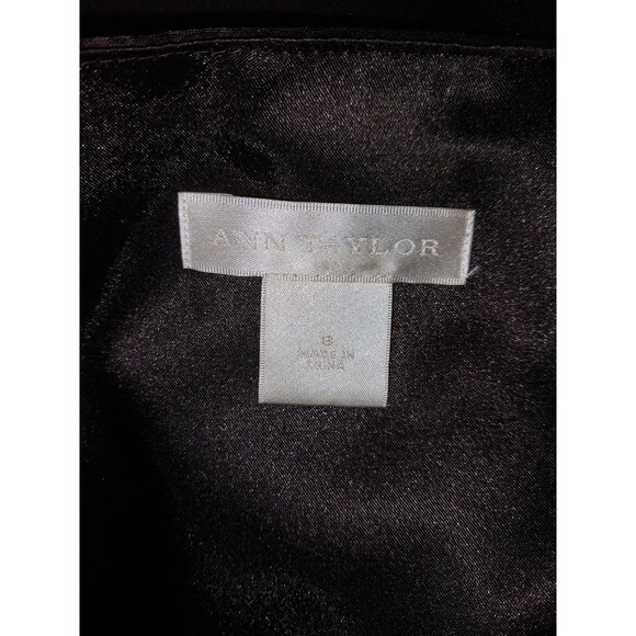 Ann Taylor Size 8 Dark Brown Silk Strapless Knee Length Dress Semi Formal Event - Picture 5 of 6
